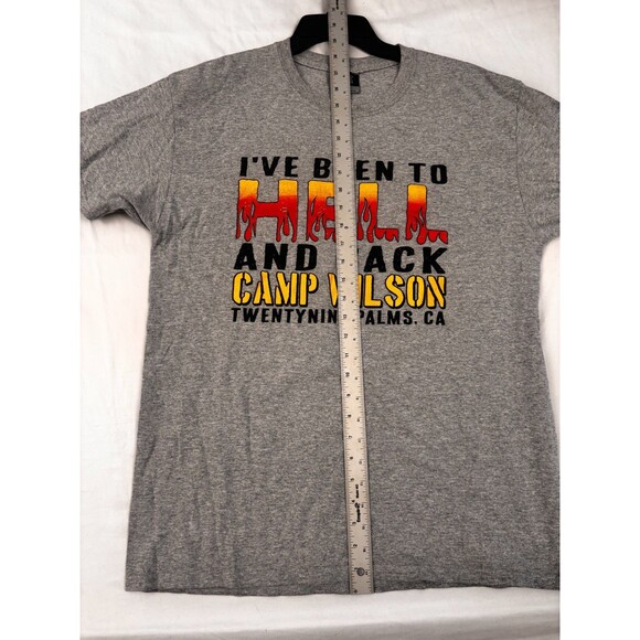 I’ve Been To Hell And Back Camp Wilson Twentynine Palms Men’s L Gray MV Sport - Picture 4 of 7